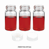 SciLab SL.Vi1291 Vial, LS, 20㎖, w/ Close-top Cap & Hi-grade PE Septa