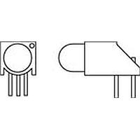 Dialight 550-3507F LED Circuit Board Indicators RED/GREEN DIFFUSED