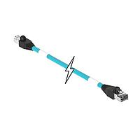 Molex 1201080561 Cat 5e ENET RJ45/RJ45 2PR 10M TPE TEAL