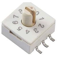 CTS Electronic Components 221AMB10R Rotary Switches 10 Pos. Gull Wing Shaft 4.32mm Ht.