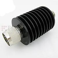 Fairview SA3N10W-30  30 dB Fixed Attenuator N Male To N Female Up To 3 GHz Rated To 10 Watts With Black Aluminum Heatsink Body