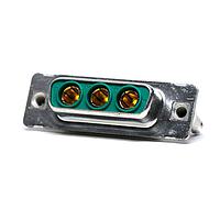 Amphenol CONEC 3003W3SXX69E40X Mixed Contact D-Sub Connectors 3W3 F 20A PC FR/REAR SPCR/CLIP