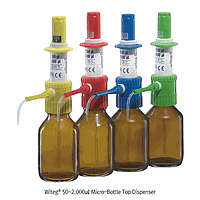 WITEG WI.5.371.990 Micro-Bottle Top Dispenser, 1000 & 2000㎕, Green