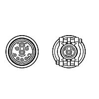 DEUTSCH - TE Connectivity HDB36-18-14PE-059 Connectors PL 18 SHL 14 WY E SEAL REV BKWY CLMP