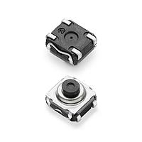 C&K KSC XA 40 J LFS Tactile Switches Tact 6.2 x 6.2, 4.9 mm H, 4.0N, J leads, IP67, Raised cage, Soft Sound, 0.002-1VA, 2-24V