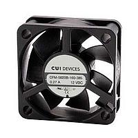 Same Sky (formerly CUI Devices) CFM-5010B-170-361-20 DC Axial Fan dc axial fan, 50 mm square, 10 mm, 12 Vdc, ball, 7000 RPM, 15.04 CFM, TS