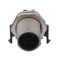 Amphenol LTW MSBS-05PMMR-SF7003 Right Angle M12 Circular Metric Connector, B Code, Metal, 4A, 05 pins, Male Connector, Male Contact, Hexagonal, M12*1.0, Screw Thread, PCB 90 , Receptacle, Front Fastened, IP67 Mated