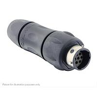 Eaton Souriau-Sunbank UTGX1JC1210PY Receptacles In line receptacle, with cable gland backshell, for 10 male contacts,  IP68/69K, keying Y