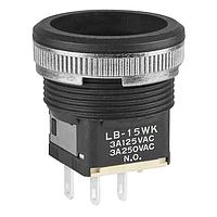 NKK Switches LB15WKW01/CUL Pushbutton Switches STD SIZE PUSHBUTTON IP RATED