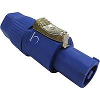 Io Audio Technologies IO-PRC3FA Plugs Professional Powerlatch Connector, Non-Gendered, 3 Position, Blue