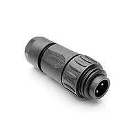 Amphenol Tuchel C016 20H003 100 12 Connectors 3+PE MALE STRT BLK SCREW SILVER CONTACT