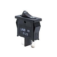 E-Switch RD1113112R Power Rocker Switch 10A 125VAC 4.8mm Tab Off-On Black/Black