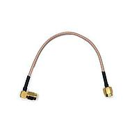 Mueller BU-4150030006 Coaxial Cables RF Coaxial Connector and Cable Assembly, SMA to SMA, Gold Plated SMA Right Angle Male to Straight Male, Shielded RG-316, 6"
