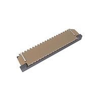 Amphenol FCI SFW19R-2STE1LF Board Mount 1.00mm Flex Connector, SFW-R series, 19 Position, Top side Contact, Side Entry Surface Mount ZIF Connector, Lead Free.