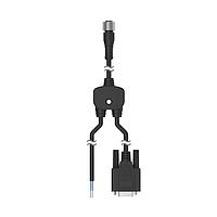 Banner Engineering CSB-M1241DB9 Splitter Cables M12 QD Splitter Cable; 4-pin Straight female M12 0.3 m (1 ft) Trunk; 9-pin D-SUB Straight Female M12 2 m (6.56 ft) Branch 1; 2-pin Cable 2 m (6.56 ft) Branch 2; Black Jacket; Nickel-Plated Brass Coupling Nuts