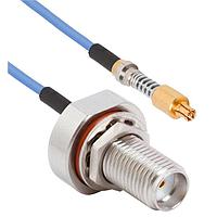 Amphenol SV Microwave FV67.3SMPS-047-FBSMA-120 RF Cable Assemblies VITA 67.3 SMPS to SMA BKHD F 12"Cable