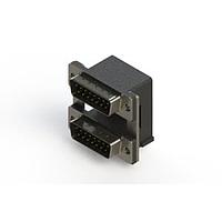 EDAC 661-015-264-00A Dual Port D-Sub Connectors Right-angle Dual Port D-Sub Connector