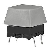 NKK Switches JB15KP-1H Tactile Switches OFF-(ON) PC MOUNT SCULPTURED GRAY CAP