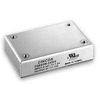 Cincon CQE50W-24S48 Isolated DC-DC Converter, Quarter Brick with Heatsink, Chassis Mount, 50 Watt, 4:1 Input Range, 24VDC Input, 48VDC Output, 220uF/100V