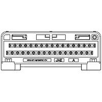 JAE Electronics MX84B032NF2 Headers Connector Pin Header 32 Pos RA