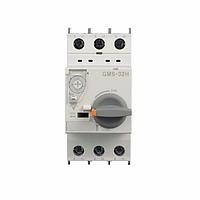 Carlo Gavazzi GMS-32H 26A Motor Drives High-break Manual Motor Starter. 32Amps frame size,  600VAC, class 10 overload with range: 18-26A . Check datasheet for interruption rating.