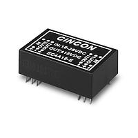 Cincon EC4A05HS-E Isolated DC-DC Converter, 5 to 6 Watt, 2:1 Input Range, 9-18VDC Input, +/-15VDC Output, Non-Conductive Black Plastic, 3KVDC min. Isolation, SMD
