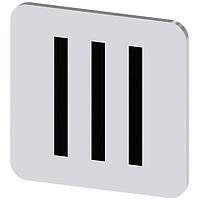 SIEMENS 3SU19000AF810QD0 Labeling Plate, III INSCR. LABEL,SILV 22 X 22MM, SYMBOL: III