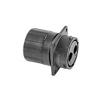 Amphenol SINE Systems RTS018N2PHEC03 Receptacles Receptacle, Square Flange, 2 Position, Male, Shell Size 18, Silicone Seal, and End Cap with Individual Wire Sealing