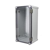 Bud Industries PTH-22450-C Electrical Enclosures PC+10% Fiberglass Box, Self-Locking Latch and Clear Cover (15 X 7.5 X 7.1 In)