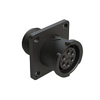 Amphenol SINE Systems FLS010N6S03-PM Connectors 6 POS SQUARE FLANGE RECEPT
