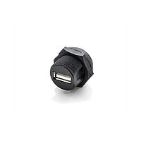 Amphenol LTW UA-20PMFP-SC8001 USB Type A Connectors USB, Type A 2.0, Plastic, 1.5A, Male Connector, Circular, Screw Thread, PCB 180, Receptacle, IP68
