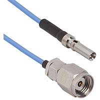 Amphenol SV Microwave MS185-047-MV67.3SMPS-060 RF Cable Assemblies 1.85mm STR M to VITA 67.3 SMPS   6"Cable