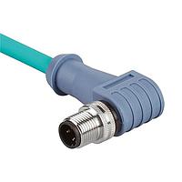 Panduit ICD25T2NTL15M Cat 5e IndustrialNet Cordset - M12 Male D-code,