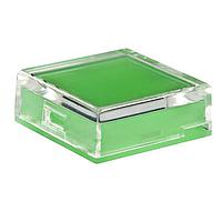 NKK Switches AT3076JF Cap, Flat FLT CLR LNS/GRN DIFF FOR UB2 W/ GREEN LED