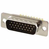 NorComp 781-M26-113R001 High Density D-Sub Connectors IP67 Male 0.350" Footprint High Density D-Sub 26 Position Right Angle Dip Solder