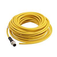 HARTING 21350100517100 Sensor Cables / Actuator Cables M12 A-code 5-pin Straight male to open end, 10m, PVC yellow jacket