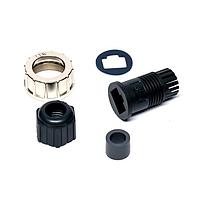 Amphenol LTW RCM-00BMMA-SLM7001 Modular RJ, Middle Size, Metal, 1.5A, Straight, Screw Thread, Compled, Field Installable, F4.5 - F6.5mm, IP67 Mated