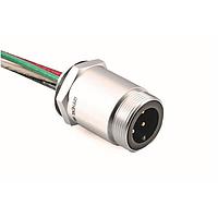 Amphenol SINE Systems P29057-M.5 DC Power Cords RCPTCL TRUNK 10AWG M 3/4-14 SINGKEY .5M