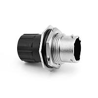 Amphenol SINE Systems RT07124PNHECR Connectors Receptacle, Jam Nut, 4 Position, Male, Shell Size 12, and End Cap with Individual Reduced Diameter Wire Sealing, Range 14-24AWG