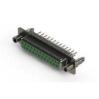 EDAC 628-M25-221-GN6 D-Sub Connectors - Standard Density Vertical Machined D-Sub Connector