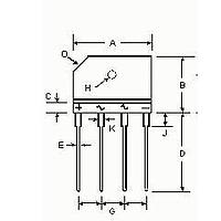 Diodes Incorporated KBJ604G Single Phase Bridge 6.0A 400V