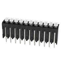 Same Sky (formerly CUI Devices) TBLH10V-350-11BK Fixed Terminal Blocks Terminal block, screwless, High Temp, 3.5, Vertical, 11, Black w Gray Button