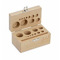 KERN 354-440-200 Wooden box for weight sets (Cylindrical/compact, 1 g - 200 g)