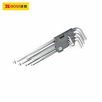 BOSI SJBS13007 Extra Long Ball Head Hex Wrench (9pcs,long type)