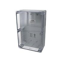 Bud Industries PN-1329-C Electrical Enclosures IP65 NEMA 4X Box with Clear Cover (8.7 X 5.8 X 3 In)