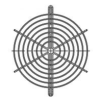 ebm-papst 03749-2-4039 Guard Fan Guard for W2E142 Series or 150mm Fans, Steel