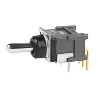 NKK Switches B15JH Toggle Switches ON-(ON) .248 BAT RIGHT ANGL PC .4VA