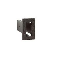 BIVAR C-R25-SR LED Mounting Clips LED Holder, Panel Mount Self-Retaining Clip, 2 mm X 5mm Rectangular, Black Nylon
