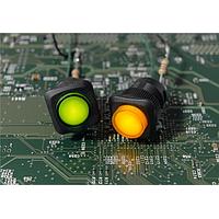 E-Switch RP3508BBLKYELNNS Pushbutton Switches SPST ILLUM