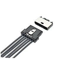 JST Automotive SM10B-ULHK-1TA1-ETB(HF) Connectors 10P ULH Series 0.50 SMT Side Entry Header Key 1 Tin Black